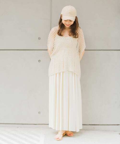 SMELLY（スメリー）の「リネンコットンキャップ（キャップ・レディース・チャコールグレー/ベージュ/アイボリー・-）」の20枚目の写真