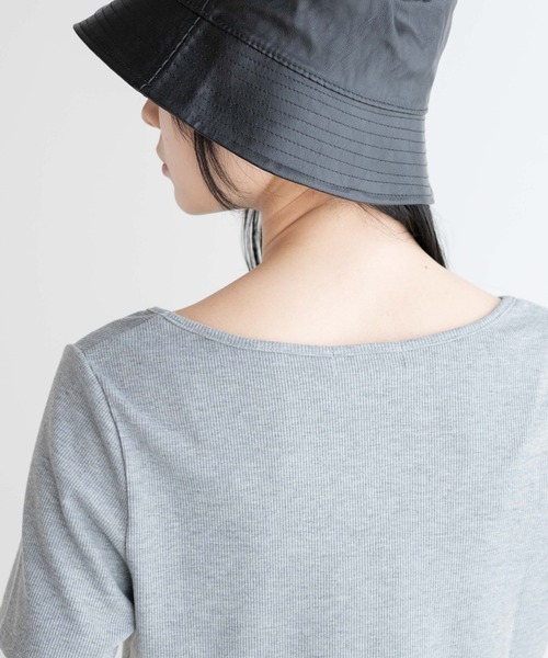 WEGO（ウィゴー）の「WEGO/フロントクロスショートリブT（Tシャツ/カットソー・レディース・杢グレー/ブラック/カーキ・FREE）」の13枚目の写真