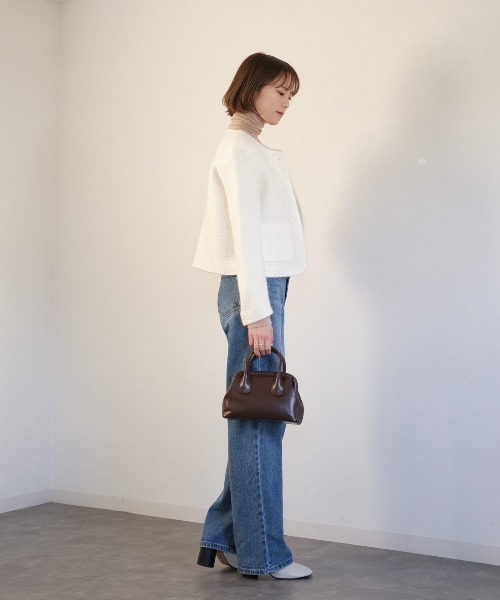 ツイードノーカラージャケット / tweed no collar jacket