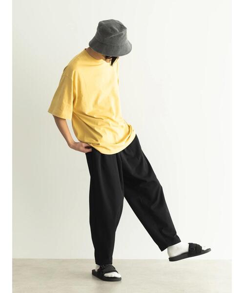 CRAFT STANDARD BOUTIQUE(クラフトスタンダードブティック)の「吸水速乾ワンポイント刺繍TEE(Tシャツ/カットソー・レディース・パープル/ブラック/ベージュ/杢グレー/オフホワイト・L/M/XL)」の11枚目の写真