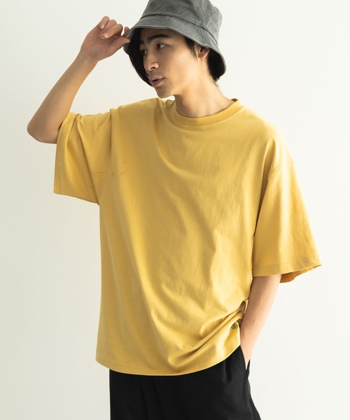 CRAFT STANDARD BOUTIQUE(クラフトスタンダードブティック)の「吸水速乾ワンポイント刺繍TEE(Tシャツ/カットソー・レディース・パープル/ブラック/ベージュ/杢グレー/オフホワイト・L/M/XL)」の4枚目の写真