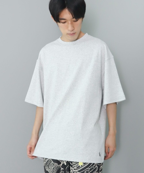 CRAFT STANDARD BOUTIQUE(クラフトスタンダードブティック)の「吸水速乾ワンポイント刺繍TEE(Tシャツ/カットソー・レディース・パープル/ブラック/ベージュ/杢グレー/オフホワイト・L/M/XL)」の3枚目の写真