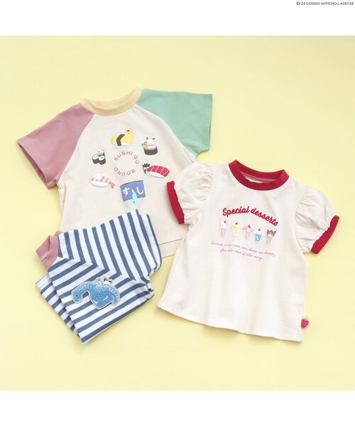 sanrio（サンリオ）の「サンリオキャラクターズアソートTシャツ（Tシャツ/カットソー・キッズ・アイボリー/レインボー/ネイビー/ラベンダー/その他2・80/90/100/110/120/130/140）」の8枚目の写真