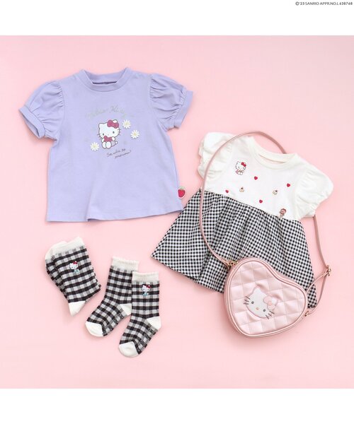 sanrio（サンリオ）の「サンリオキャラクターズアソートTシャツ（Tシャツ/カットソー・キッズ・アイボリー/レインボー/ネイビー/ラベンダー/その他2・80/90/100/110/120/130/140）」の9枚目の写真