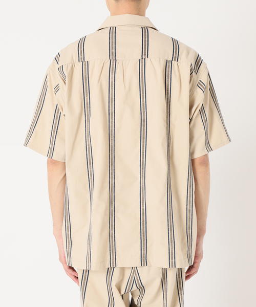 JOURNAL STANDARD relume（ジャーナルスタンダード　レリューム）の「エンブロイダリーストライプ キャンバスシャツ（シャツ/ブラウス・メンズ・アイボリー/サファリグリーン/ブラック・LARGE/MEDIUM）」の16枚目の写真