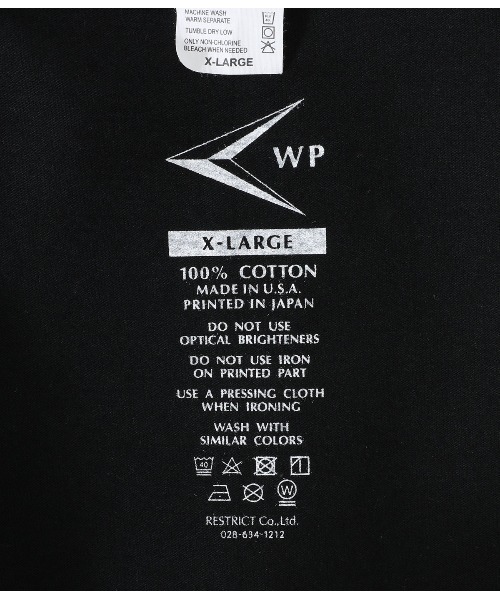 WP（ダブリューピー）の「WP / ダブリューピー：WP×CAMBER WORLD GREATS B2 L/Tee：WP11-LT03[WAX]（Tシャツ/カットソー・メンズ・ブラック×ブルー/ホワイト×レッド・XL/L/XXL）」の8枚目の写真