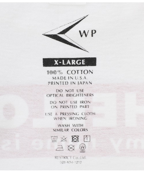 WP（ダブリューピー）の「WP / ダブリューピー：WP×CAMBER WORLD GREATS B2 L/Tee：WP11-LT03[WAX]（Tシャツ/カットソー・メンズ・ブラック×ブルー/ホワイト×レッド・XL/L/XXL）」の16枚目の写真