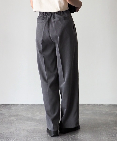 Riberry（リベリー）の「センタープレスタックパンツ（スラックス・レディース・ピンク/ベージュ/チャコールグレー・FREE）」の8枚目の写真