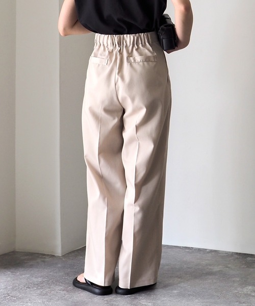 Riberry（リベリー）の「センタープレスタックパンツ（スラックス・レディース・ピンク/ベージュ/チャコールグレー・FREE）」の9枚目の写真