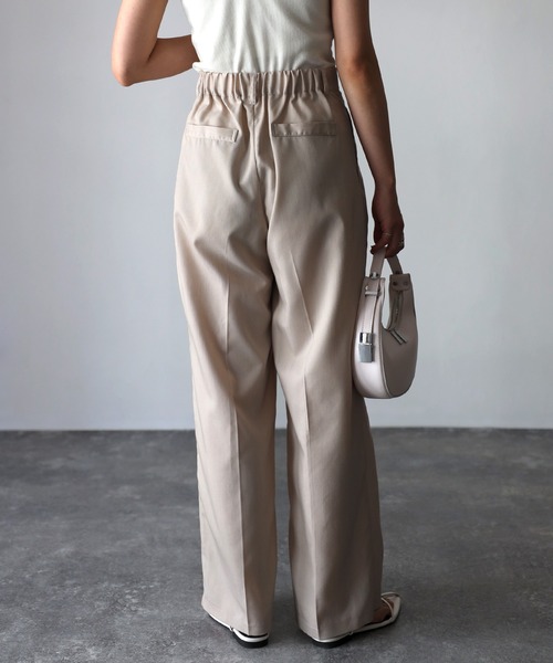 Riberry（リベリー）の「センタープレスタックパンツ（スラックス・レディース・ピンク/ベージュ/チャコールグレー・FREE）」の19枚目の写真