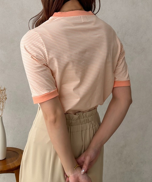 apres jour clair(アプレジュールクレア)の「【apres jour clair】リンガーボーダーT【ZOZOTOWN限定アイテム】(Tシャツ/カットソー・レディース・ブラウン系その他/ピンク系その他/ブラック系その他・フリー/X-LARGE)」の22枚目の写真