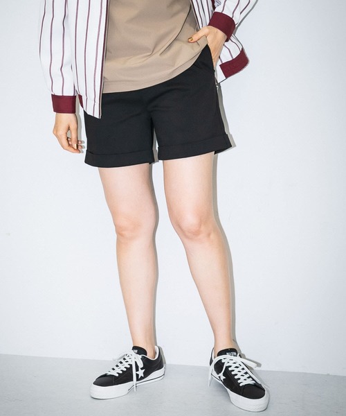 URBAN RESEARCH Sonny Label(アーバンリサーチサニーレーベル)の「OOPS ストレッチショートパンツ(その他パンツ・レディース・ブラック/ベージュ・38/36)」の21枚目の写真