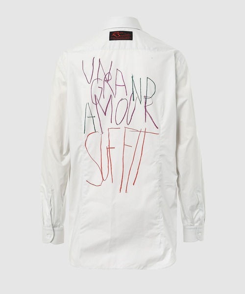 RAF SIMONS（ラフシモンズ）の「Big fit classic shirt Grand amour print back（シャツ/ブラウス・メンズ・ホワイト系その他・44/46）」の2枚目の写真
