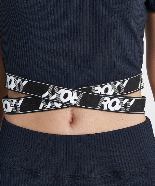 ROXY(ロキシー)の「MISSION RIB TEE/ロキシー半袖Tシャツ(Tシャツ/カットソー・レディース・ピンク/ブラック/ブルー・MEDIUM/LARGE/SMALL)」の6枚目の写真