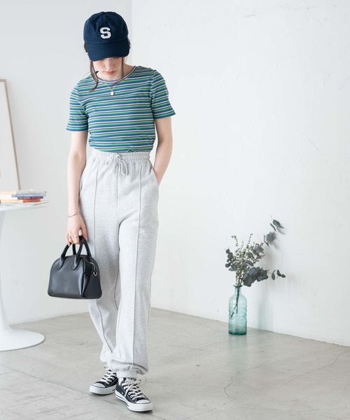 WEGO/マルチボーダーリブT