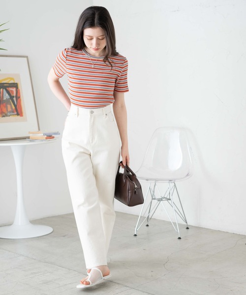 WEGO/マルチボーダーリブT