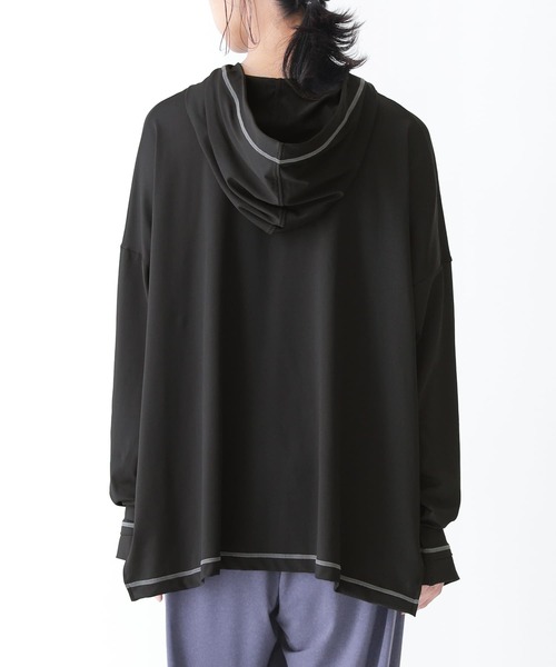 osharewalker(オシャレウォーカー)の「【廃盤】『指穴パーカー』(ラッシュガード・レディース・ブラック/ベージュ/モカ・FREE)」の16枚目の写真