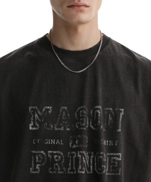 MASONPRINCE ロゴプリント Ｔシャツ ヴィンテージ ダメージ 男女 MASONPRINCE ロゴプリント Tシャツ ヴィンテージ ダメージ 男女