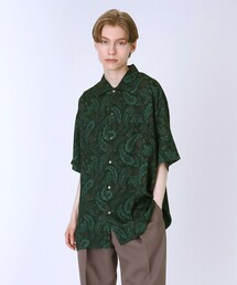 tk.TAKEO KIKUCHI | ジャガードペイズリー 2WAY半袖シャツ(シャツ/ブラウス)