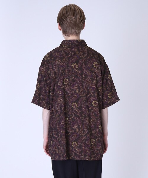 tk.TAKEO KIKUCHI（ティーケータケオキクチ）の「◆ジャカードペイズリー 2WAY半袖シャツ（シャツ/ブラウス・メンズ・ブラック系3/こしょう色系4/ネイビー系8・02/03）」の7枚目の写真