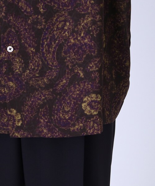 tk.TAKEO KIKUCHI（ティーケータケオキクチ）の「◆ジャカードペイズリー 2WAY半袖シャツ（シャツ/ブラウス・メンズ・ブラック系3/こしょう色系4/ネイビー系8・02/03）」の10枚目の写真