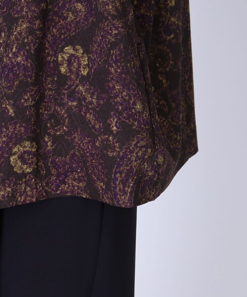 tk.TAKEO KIKUCHI（ティーケータケオキクチ）の「◆ジャカードペイズリー 2WAY半袖シャツ（シャツ/ブラウス・メンズ・ブラック系3/こしょう色系4/ネイビー系8・02/03）」の11枚目の写真