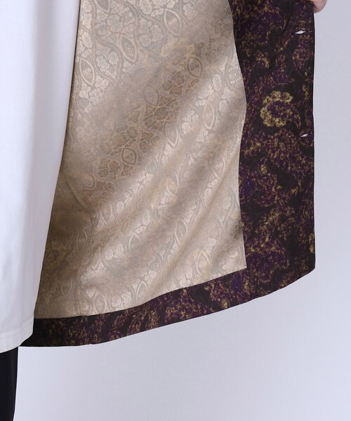 tk.TAKEO KIKUCHI（ティーケータケオキクチ）の「◆ジャカードペイズリー 2WAY半袖シャツ（シャツ/ブラウス・メンズ・ブラック系3/こしょう色系4/ネイビー系8・02/03）」の12枚目の写真