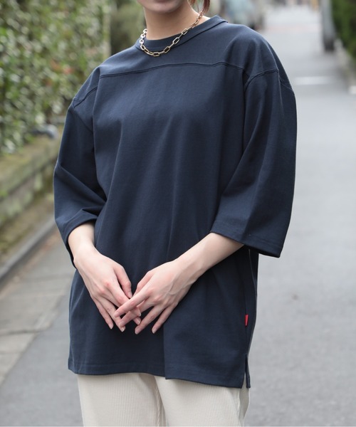 Healthknit(ヘルスニット)の「【Healthknit】Max Weight Football H/S 半袖Tシャツ 51024 ※(Tシャツ/カットソー・メンズ・ネイビー/ホワイト/レッド/ライトグリーン/イエロー・L/XL/M)」の1枚目の写真