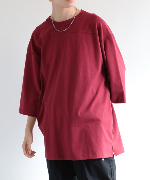 Healthknit(ヘルスニット)の「【Healthknit】Max Weight Football H/S 半袖Tシャツ 51024 ※(Tシャツ/カットソー・メンズ・ネイビー/ホワイト/レッド/ライトグリーン/イエロー・L/XL/M)」の5枚目の写真