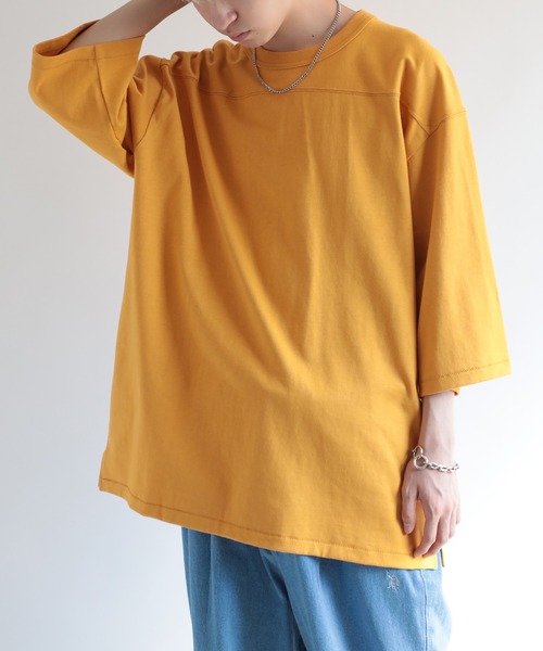 Healthknit(ヘルスニット)の「【Healthknit】Max Weight Football H/S 半袖Tシャツ 51024 ※(Tシャツ/カットソー・メンズ・ネイビー/ホワイト/レッド/ライトグリーン/イエロー・L/XL/M)」の4枚目の写真