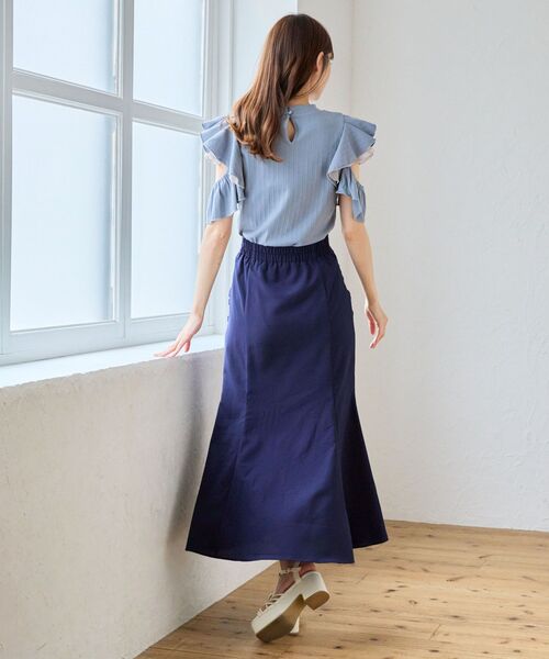 MAJESTIC LEGON(マジェスティックレゴン)の「ギャザーマーメイドスカート(スカート・レディース・ピンク/グリーン/ネイビー・MEDIUM)」の16枚目の写真