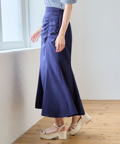 MAJESTIC LEGON(マジェスティックレゴン)の「ギャザーマーメイドスカート(スカート・レディース・ピンク/グリーン/ネイビー・MEDIUM)」の8枚目の写真