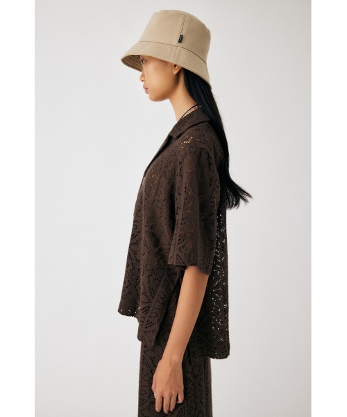 MOUSSY(マウジー)の「PANEL LACE HALF SLEEVE シャツ(シャツ/ブラウス・レディース・グリーン/アイボリー/ブラウン・FREE)」の20枚目の写真