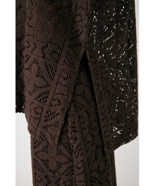 MOUSSY(マウジー)の「PANEL LACE HALF SLEEVE シャツ(シャツ/ブラウス・レディース・グリーン/アイボリー/ブラウン・FREE)」の13枚目の写真