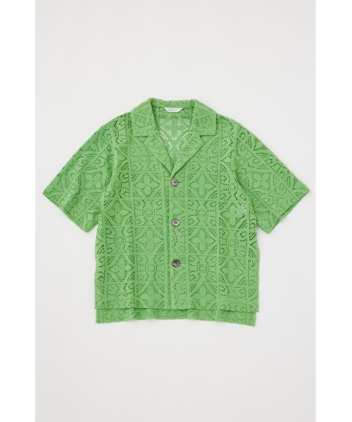 MOUSSY(マウジー)の「PANEL LACE HALF SLEEVE シャツ(シャツ/ブラウス・レディース・グリーン/アイボリー/ブラウン・FREE)」の21枚目の写真