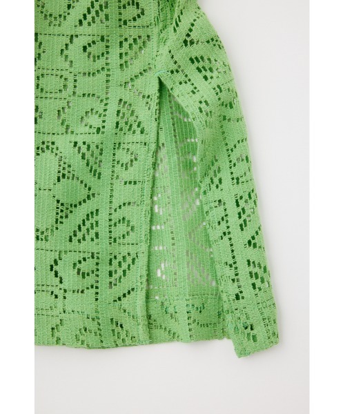 MOUSSY(マウジー)の「PANEL LACE HALF SLEEVE シャツ(シャツ/ブラウス・レディース・グリーン/アイボリー/ブラウン・FREE)」の14枚目の写真