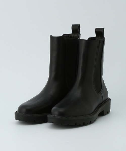 ROPE'（ロペ）の「【WEB限定】プラットフォーム サイドゴアブーツ（ブーツ・レディース・ブラック・36/36.5/37/37.5）」の2枚目の写真