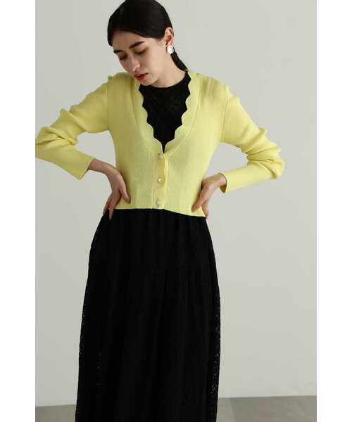 JILL STUART（ジルスチュアート）の「◆UVカットショートニットカーディガン（カーディガン/ボレロ・レディース・ピンク/イエロー/ベージュ/ネイビー・FREE）」の20枚目の写真