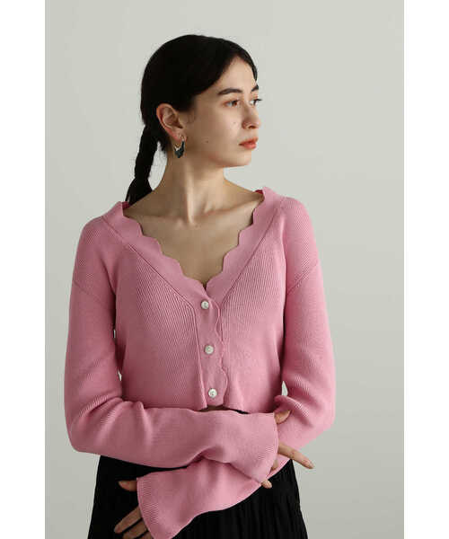 JILL STUART（ジルスチュアート）の「◆UVカットショートニットカーディガン（カーディガン/ボレロ・レディース・ピンク/イエロー/ベージュ/ネイビー・FREE）」の14枚目の写真