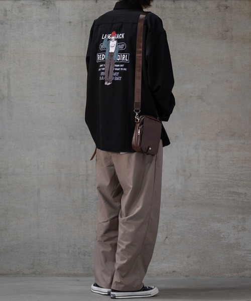 JOHN'S CLOSET（ジョンズクローゼット）の「【g】フェイクレザー ミニショルダーバッグ（ショルダーバッグ・メンズ・キャメル/ダークブラウン/ブラック・FREE）」の11枚目の写真