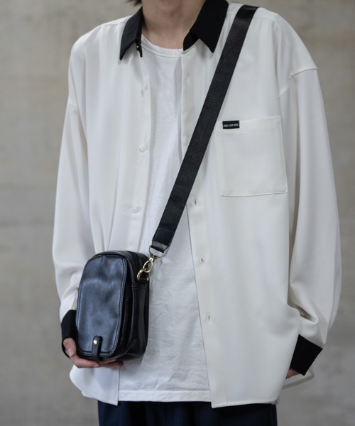 JOHN'S CLOSET（ジョンズクローゼット）の「【g】フェイクレザー ミニショルダーバッグ（ショルダーバッグ・メンズ・キャメル/ダークブラウン/ブラック・FREE）」の17枚目の写真