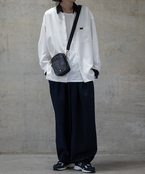 JOHN'S CLOSET（ジョンズクローゼット）の「【g】フェイクレザー ミニショルダーバッグ（ショルダーバッグ・メンズ・キャメル/ダークブラウン/ブラック・FREE）」の13枚目の写真