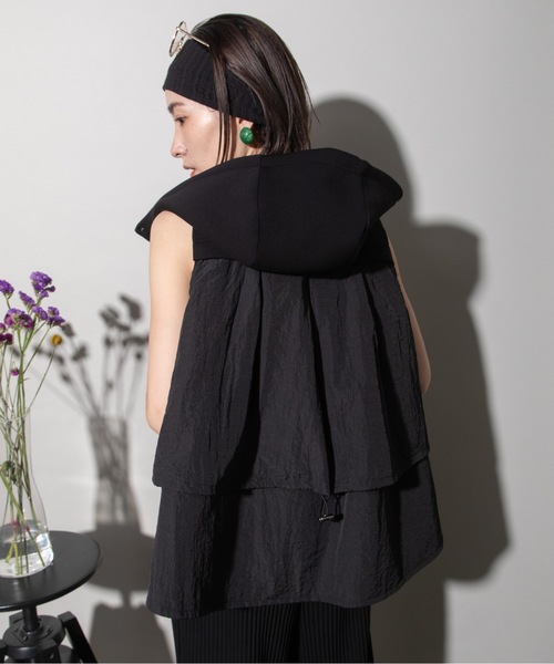 BEEDEN ベストフーディー　ブラック BEEDEN ベストフーディーブラック