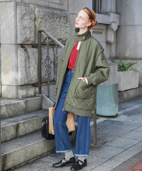 BONLECILL(ボンルシール)の「エンブレム刺繍ハイウエストデニムパンツ(デニムパンツ・レディース・アイボリー/ネイビー/ブラック/ブルー・L/M/S)」の10枚目の写真