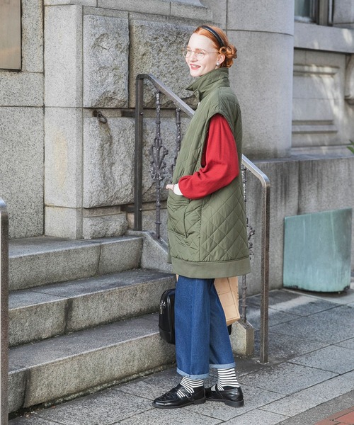 BONLECILL(ボンルシール)の「エンブレム刺繍ハイウエストデニムパンツ(デニムパンツ・レディース・アイボリー/ネイビー/ブラック/ブルー・L/M/S)」の8枚目の写真