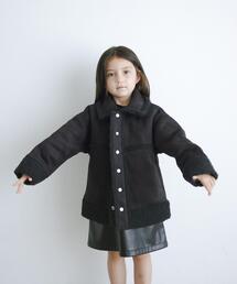 green label relaxing（グリーンレーベルリラクシング）の「フェイクムートン ボア ブルゾン 100cm-130cm（ブルゾン・キッズ）」