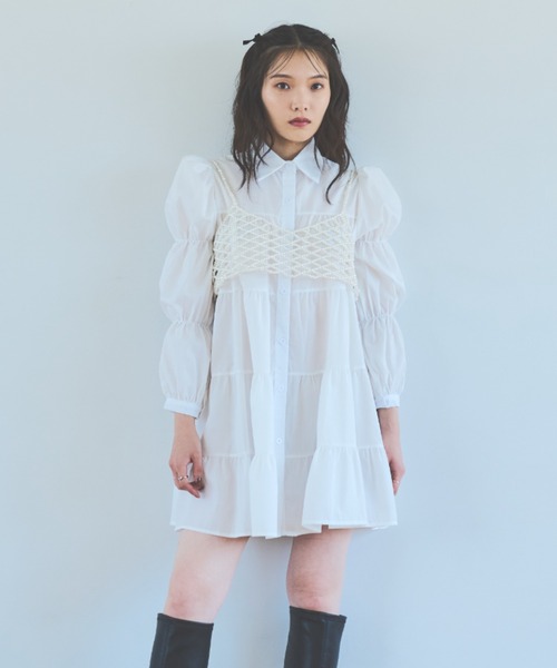 paravion（パラビオン）の「大好評につき再販売パールビスチェ（その他トップス・レディース・ホワイト・FREE）」の2枚目の写真