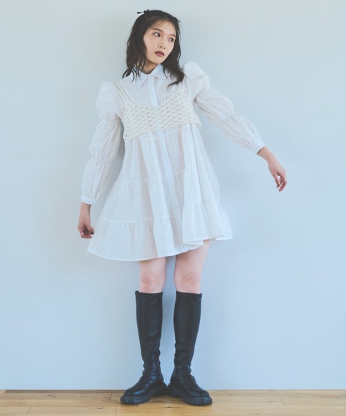 paravion（パラビオン）の「大好評につき再販売パールビスチェ（その他トップス・レディース・ホワイト・FREE）」の4枚目の写真