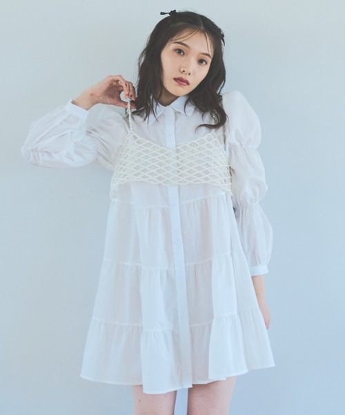 paravion（パラビオン）の「大好評につき再販売パールビスチェ（その他トップス・レディース・ホワイト・FREE）」の10枚目の写真