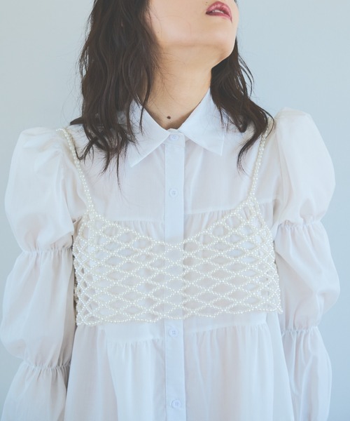 paravion（パラビオン）の「大好評につき再販売パールビスチェ（その他トップス・レディース・ホワイト・FREE）」の12枚目の写真